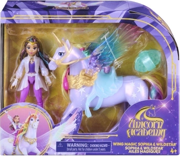 Unicorn Academy magiczne skrzydła Wildstar i Sofia 11 cm