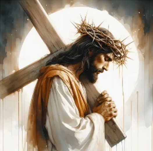 Malowanie diamentowe Jezus – droga krzyżowa 30 × 40 cm
