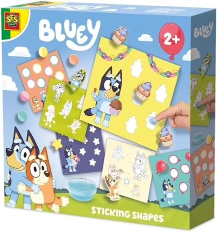 SES Bluey naklejane kształty