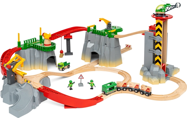BRIO World górski zestaw pociągu towarowego