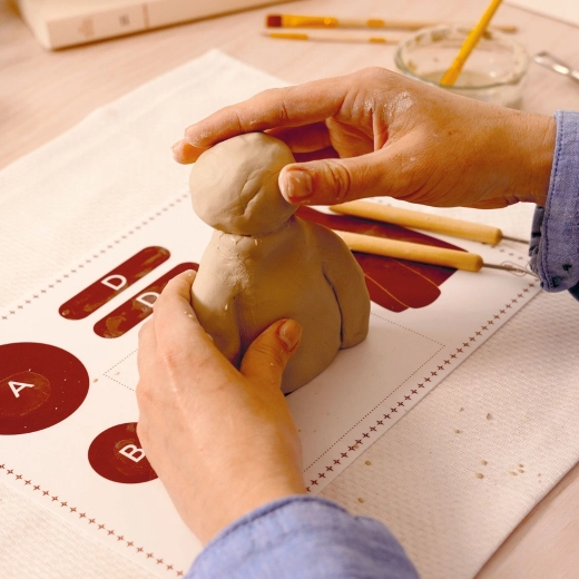 Miękka i plastyczna glina do drobnych detali