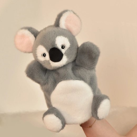 Doudou Histoire d'Ours pluszowa pacynka koala szara 24 cm