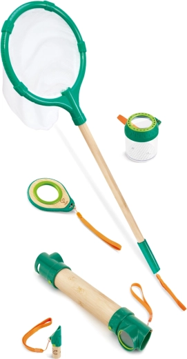 Zestaw odkrywczy do przyrody z bambusa i bioplastiku dla dzieci