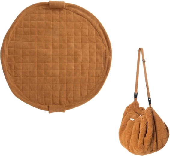Play&Go Noomad soft teddy mata do zabawy i worek na zabawki brown