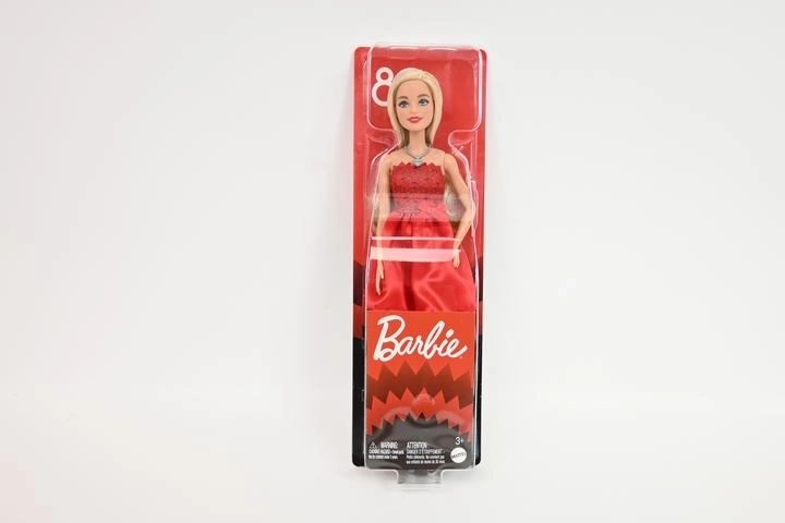 Lalka Mattel Barbie na 80. rocznicę w rubinowej sukni