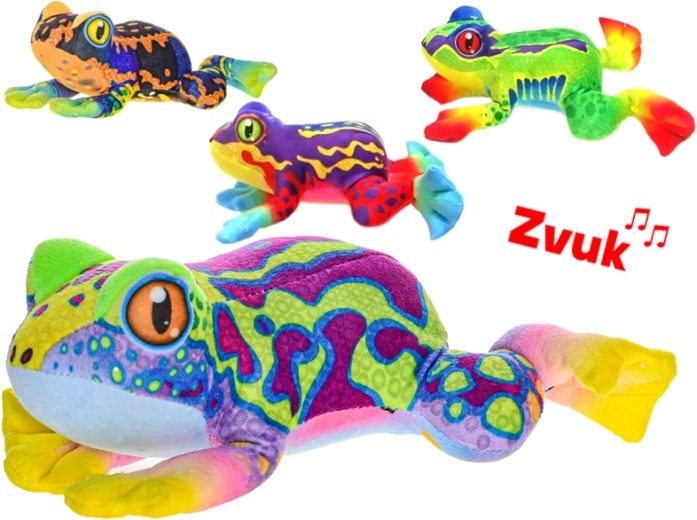 Pluszowa żaba z dźwiękiem 20 cm