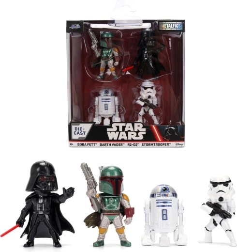 Star Wars Metalfigs zestaw 4 metalowych figurek - 4 szt.