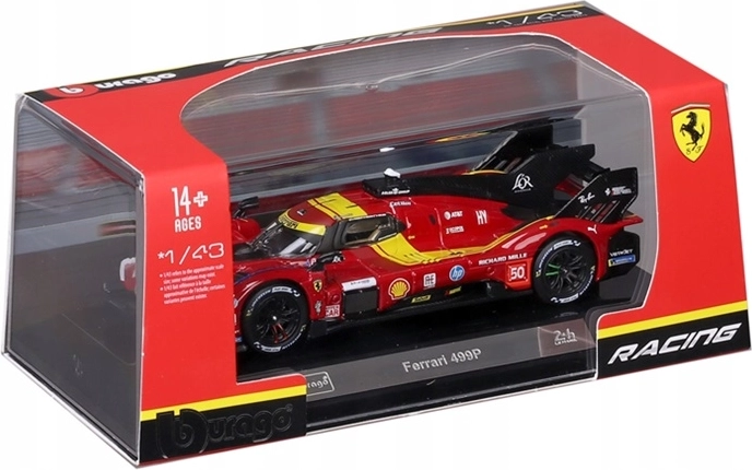 BBU kolekcjonerski model Ferrari 499P czerwony nr 50 1:43