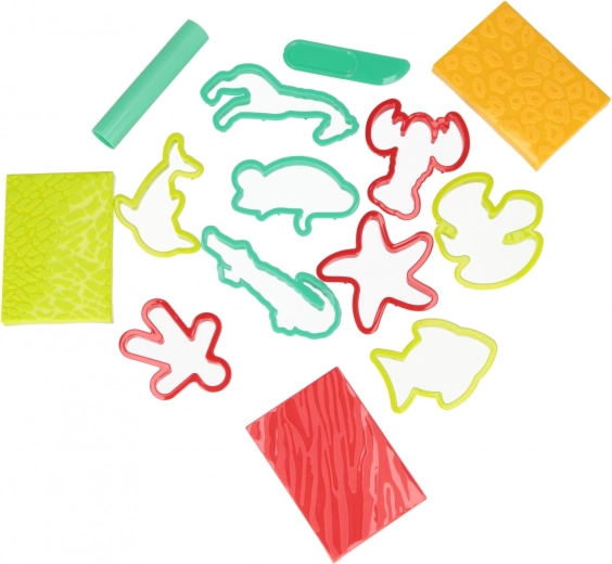 Zabawne kształty i faktury z motywami safari