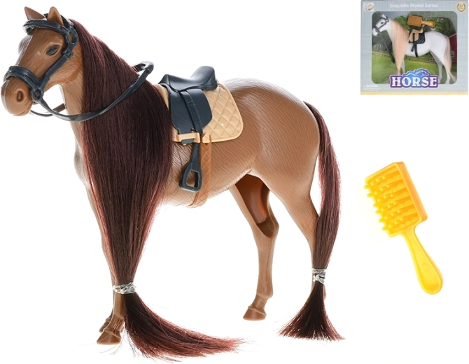 Figurka konia 15 cm z akcesoriami