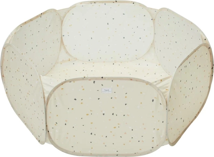 3 Sprouts suchy basen z recyklingowanego poliestru terrazzo beżowy