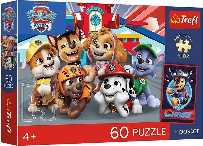 Puzzle dziecięce Premium Plus Kids „Psie popołudnie” 60 elementów