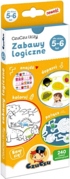 Książka gier logicznych dla dzieci w wieku 5–6 lat