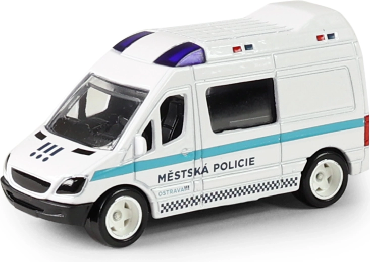Metalowy radiowóz Straży Miejskiej w Ostrawie – 1 sztuka