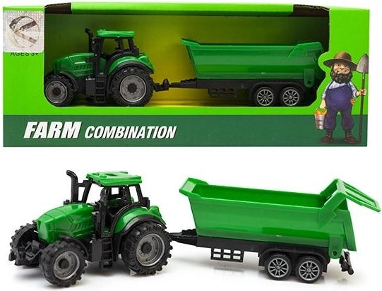 Traktor z przyczepą