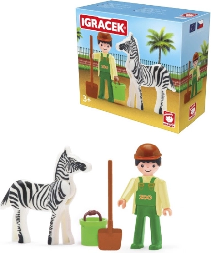 Igráček opiekun zebr z akcesoriami