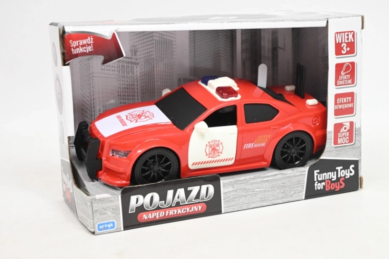 Sportowy wóz strażacki ze światłem i dźwiękiem