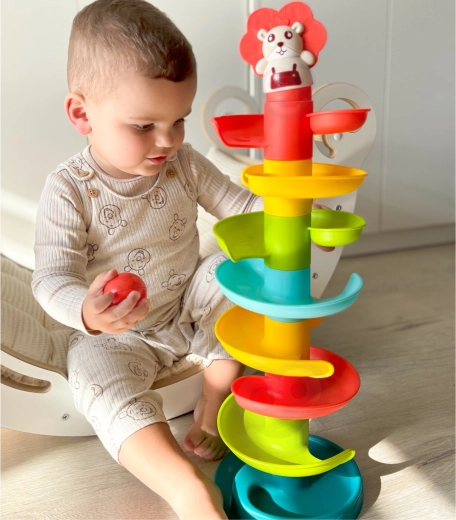 Woopie Baby spiralny tor kulkowy z 6 piłeczkami