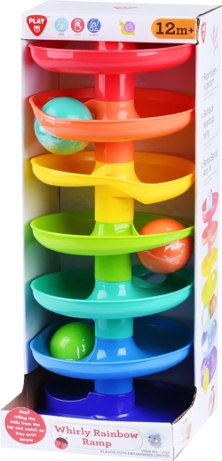Playgo kręta tęczowa rampa – 1 sztuka