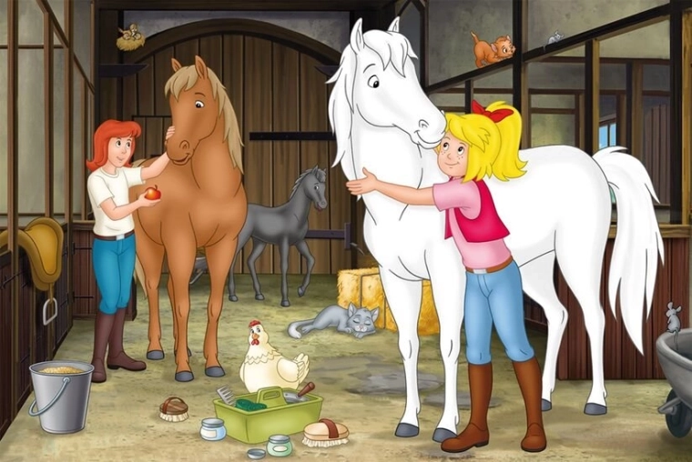 Zabawa w stajni z opieką nad końmi