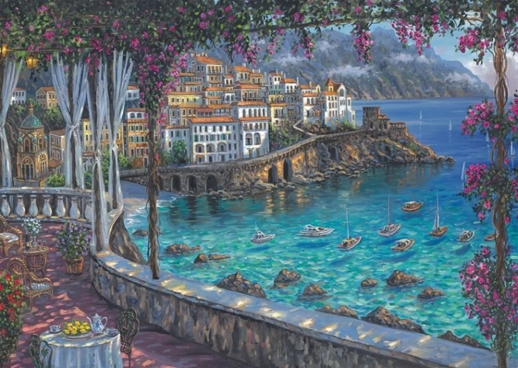 Puzzle Wybrzeże Amalfi 1000 elementów
