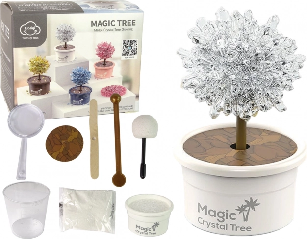 Magiczne drzewo do hodowli kryształów Srebrne wrażenia
