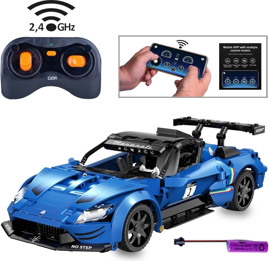 CaDA Maserati GT2 zdalnie sterowany 1:14 niebieski