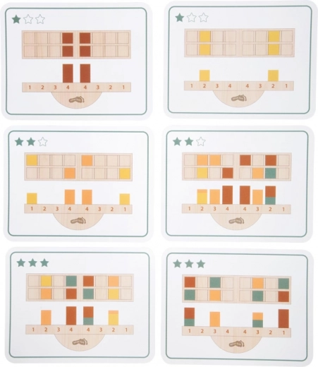 Karty z zadaniami i poziomami trudności