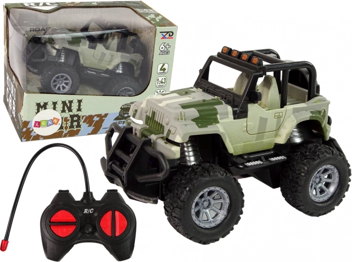 Zdalnie sterowane auto terenowe 1:43 Kamuflaż