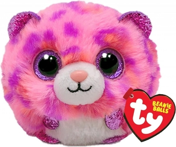 TY Puffies Meteor – różowy leopard