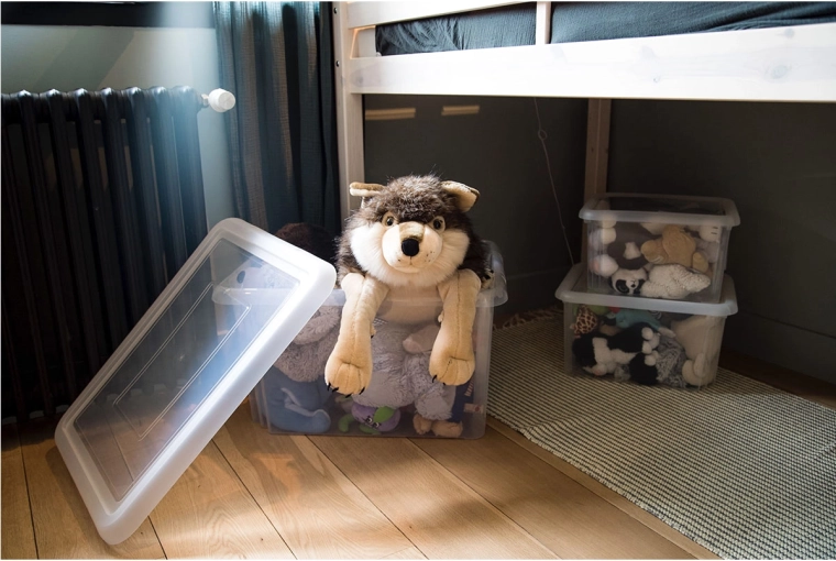 Oszczędność miejsca dzięki sztaplowanej pokrywie