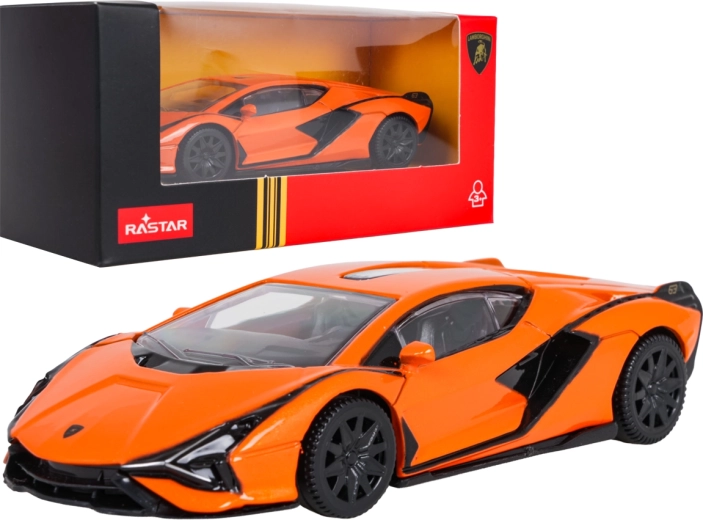 Metalowy model Lamborghini Sián RASTAR w skali 1:43 – Pomarańczowy