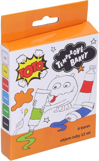 Farby temperowe metaliczne zestaw 6×12 ml