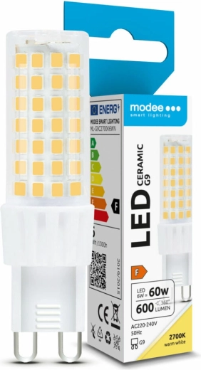 Żarówka LED G9 6W ciepła biel MODEE LIGHTING Ceramic
