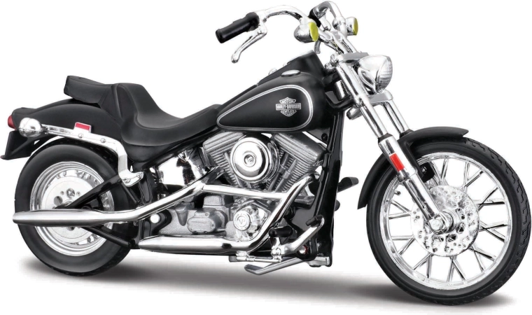 Maisto HD motocykl 1984 FXST Softail matowo czarny 1:18