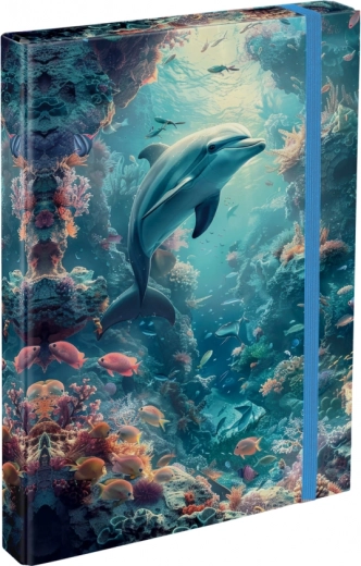 Teczka na szkolne zeszyty A4 Delfin