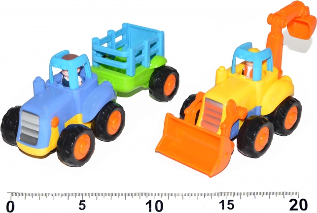 Traktor lub koparka z napędem typu pull-back 16 cm