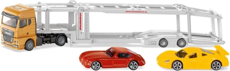 Siku Super MAN transporter samochodów z 2 autami 1:50