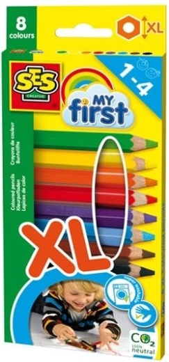 SES My First extra grube kredki pastelowe 8 szt. XL