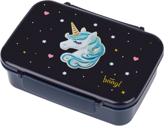 Pojemnik na przekąski Baagl z przegródkami Unicorn Gold