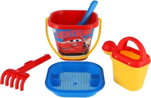 Kwadratowe wiaderko z motywem Disney Cars