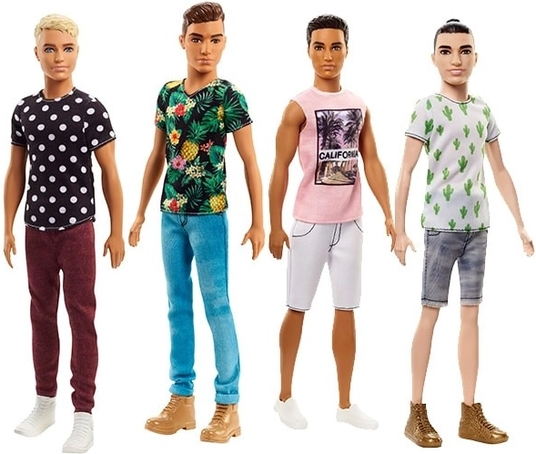 Barbie Fashionistas Ken w niebieskiej koszulce w kaktusy