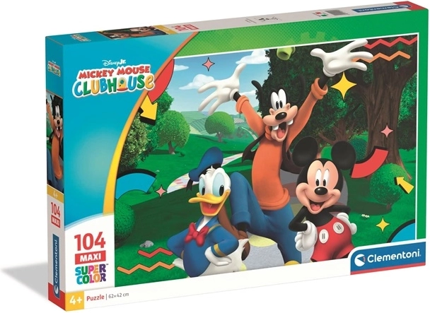Clementoni puzzle SuperColor Myszka Miki 104 elementy maxi