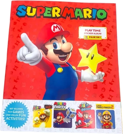 Kolekcjonerski album na naklejki Super Mario Play Time