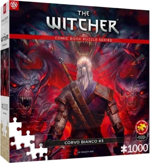 Puzzle Good Loot The Witcher: Corvo Bianco Red 1000 elementów