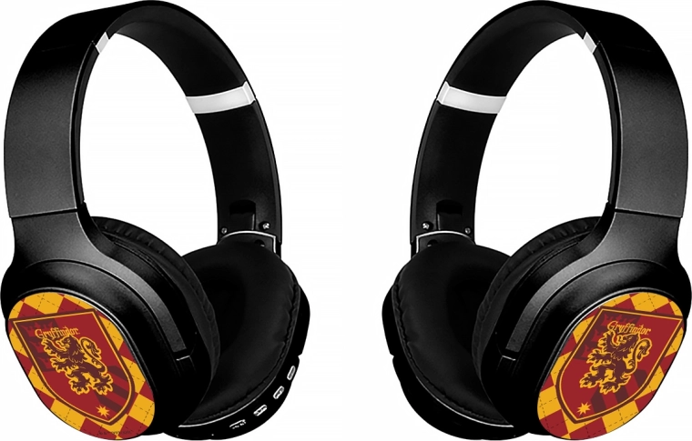 Bezprzewodowe słuchawki stereo z mikrofonem Harry Potter czarne