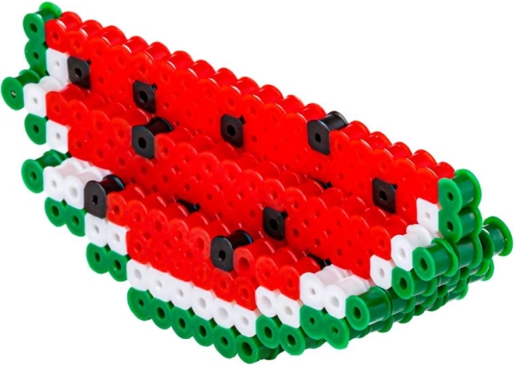 Efekt 3D: kawałek arbuza z koralików