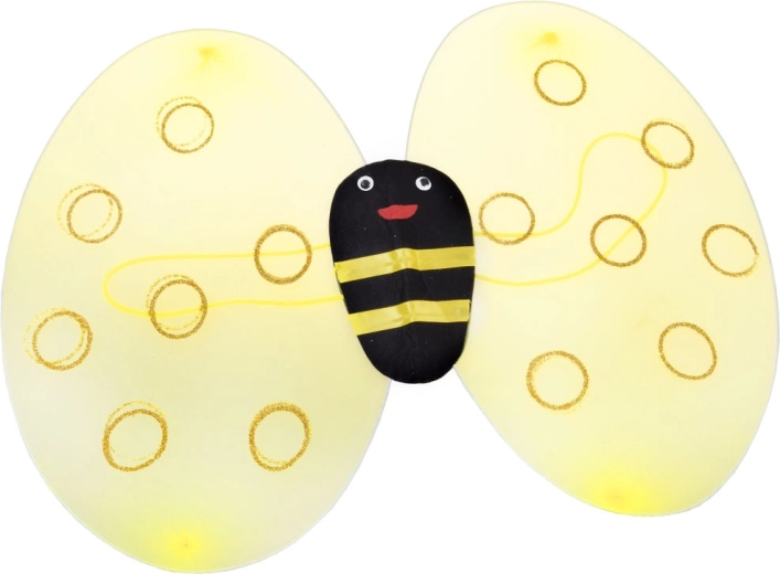 Lekkie, brokatowe pszczele skrzydła