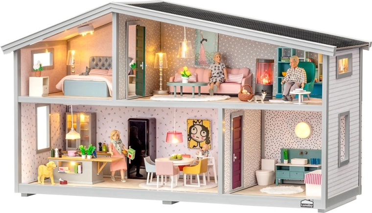 Domek dla lalek Lundby z 4 pokojami