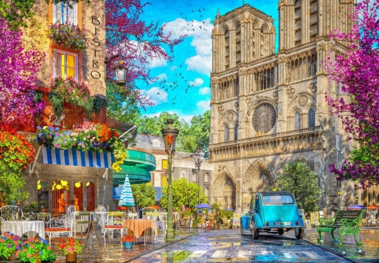BLUEBIRD puzzle Popołudnie przy Notre Dame – 1000 elementów